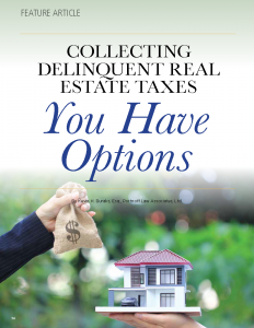 taxes collecting delinquent options estate real borough portnoff associates assist law information